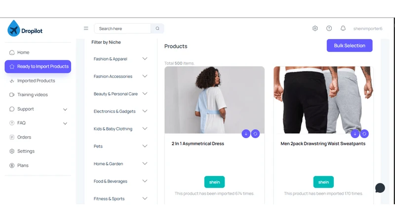 Dropilot ‑ Bulk Import AI