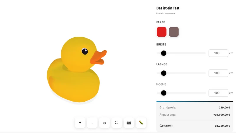 Visionz ‑ 3D Configurator