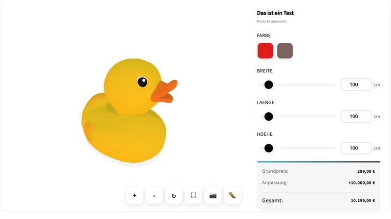 Visionz ‑ 3D Configurator