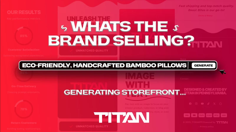 Titan ‑ AI Store Builder
