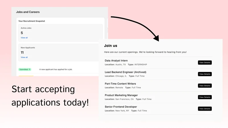 Hire Easy ‑ Careers Page
