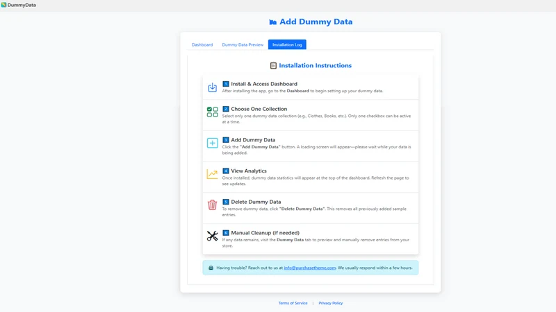 Dummy Data | Sample Data