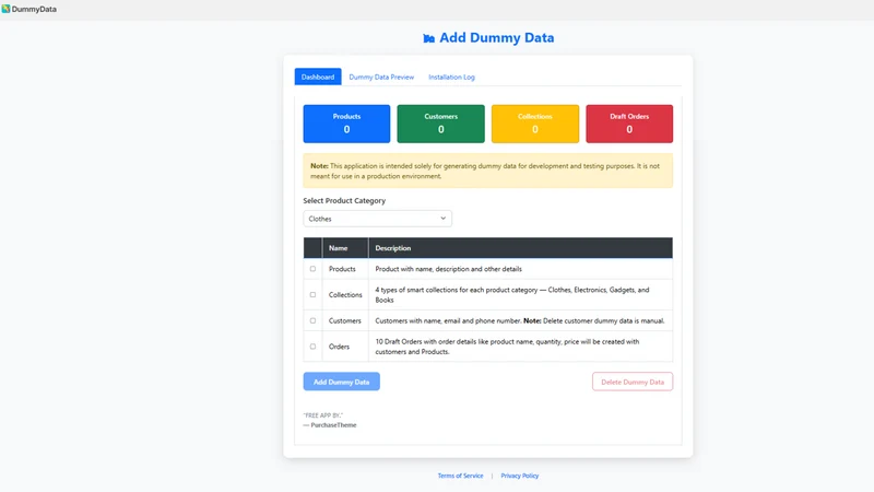 Dummy Data | Sample Data