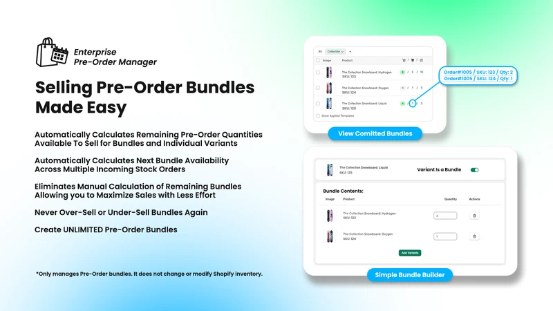 Enterprise Pre‑Order Manager