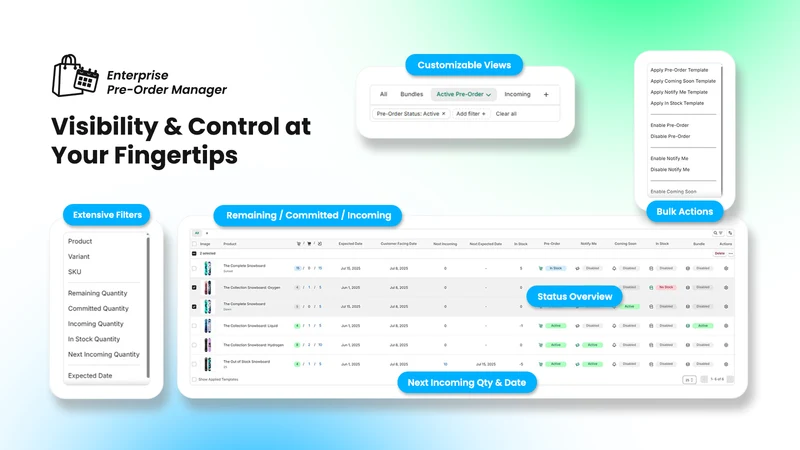 Enterprise Pre‑Order Manager