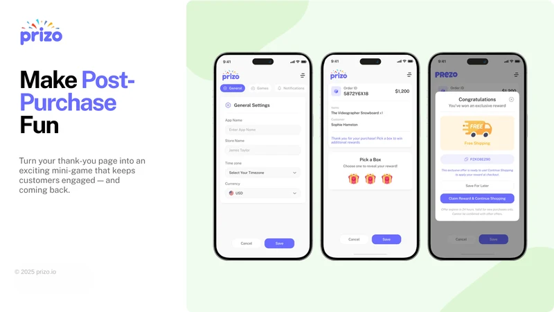 Prizo: Gamify, Spin & Scratch