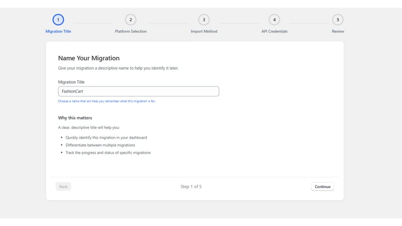 Migrate Go: Import & Export