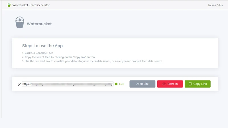 Waterbucket ‑ Feed Generator