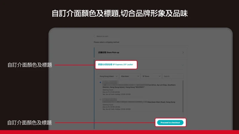 順豐快遞接送點（手動複製地址版本）