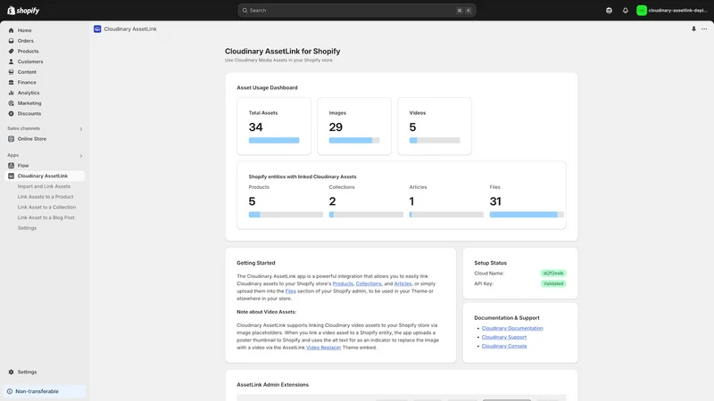 Cloudinary AssetLink