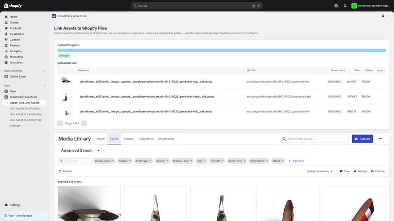 Cloudinary AssetLink