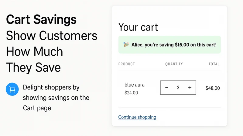 CSE ‑ Cart Savings Embed