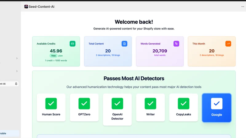 Seed ‑ Ai Blogs & Product Desc