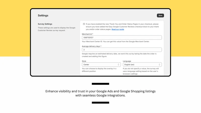 TSS Google Customer Review