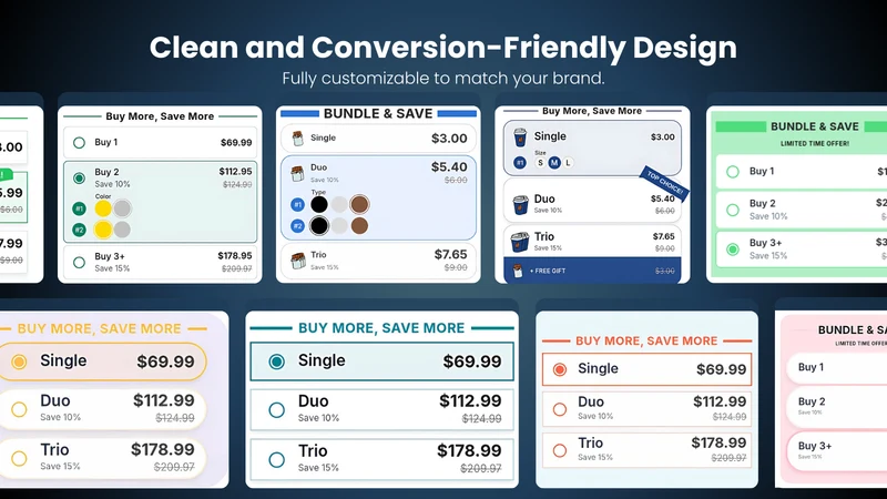 Buno Bundles & Quantity Breaks