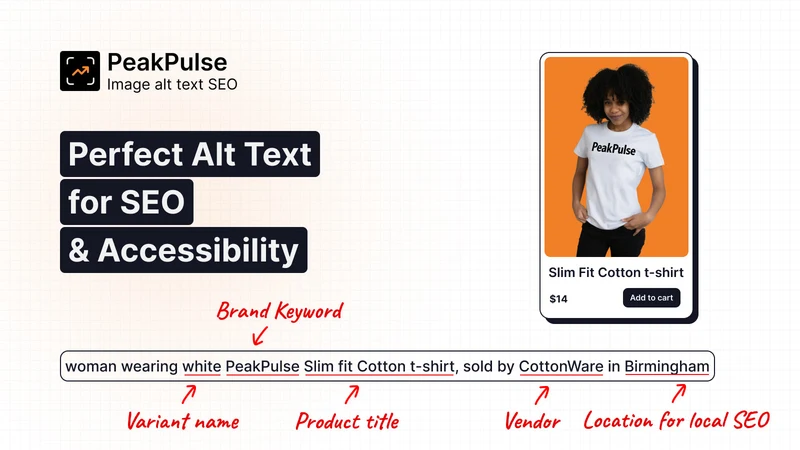 PeakPulse Image Alt Text SEO