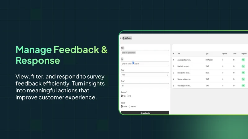 Green Survey & Feedback Form