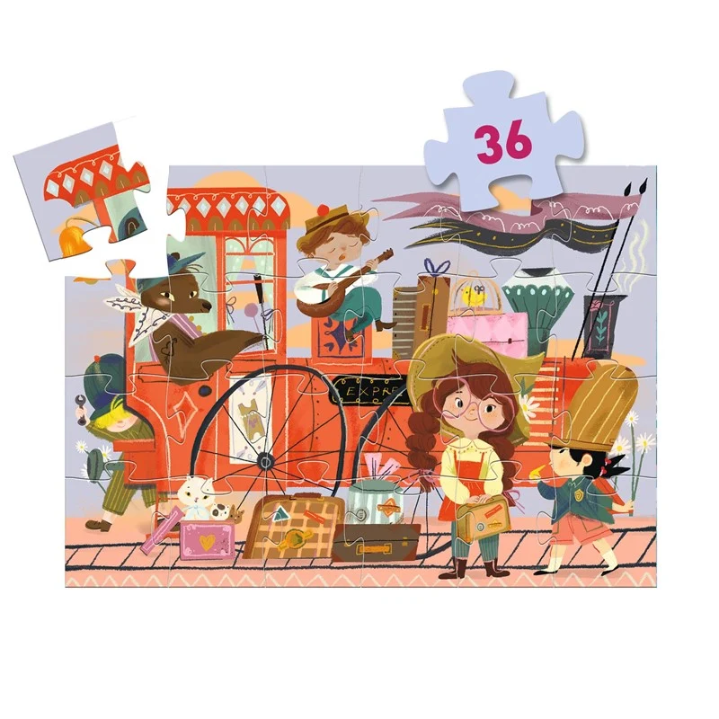 Puzzle Silueta - El viaje de Mia - Djeco