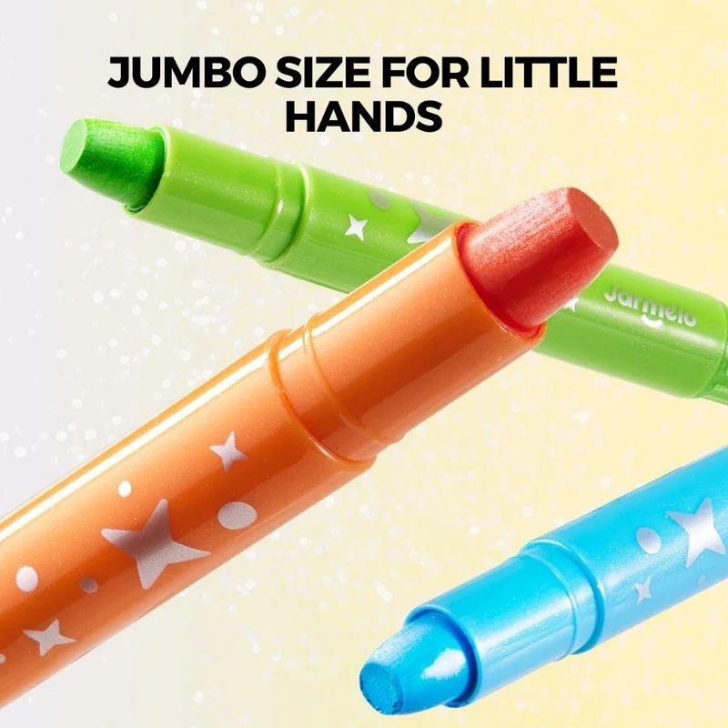 Set Crayones con Purpurina Suave Lavable 24ud - Jarmelo
