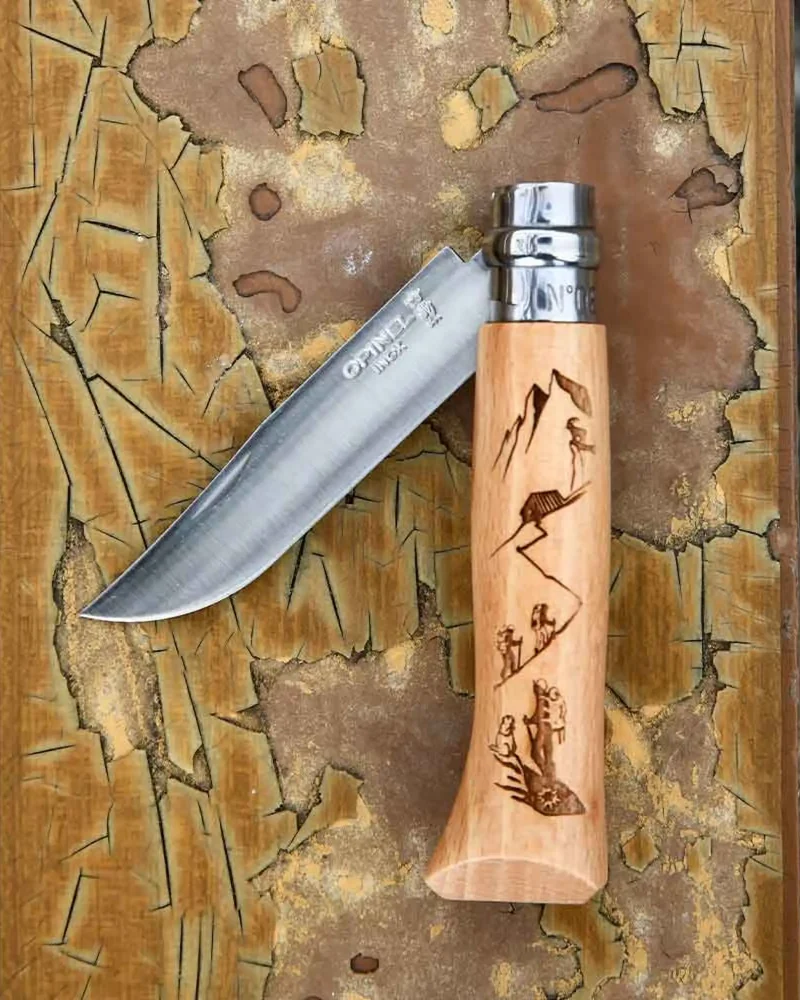 Cuchillo grabado Opinel N°08 Rando para personalizar
