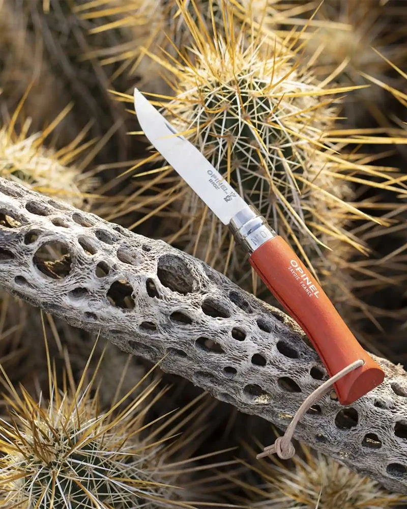 Cuchillo Opinel N°06 Baroudeur acero para personalizar