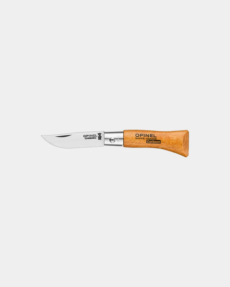 Cuchillo Opinel N°02 carbono para personalizar