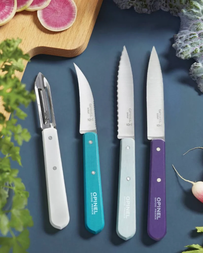 Estuche cuchillos acero Opinel Art Déco para personalizar
