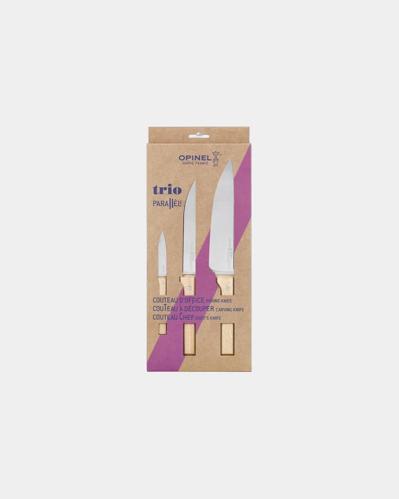 Estuche trio de cuchillos Opinel Paralela para personalizar