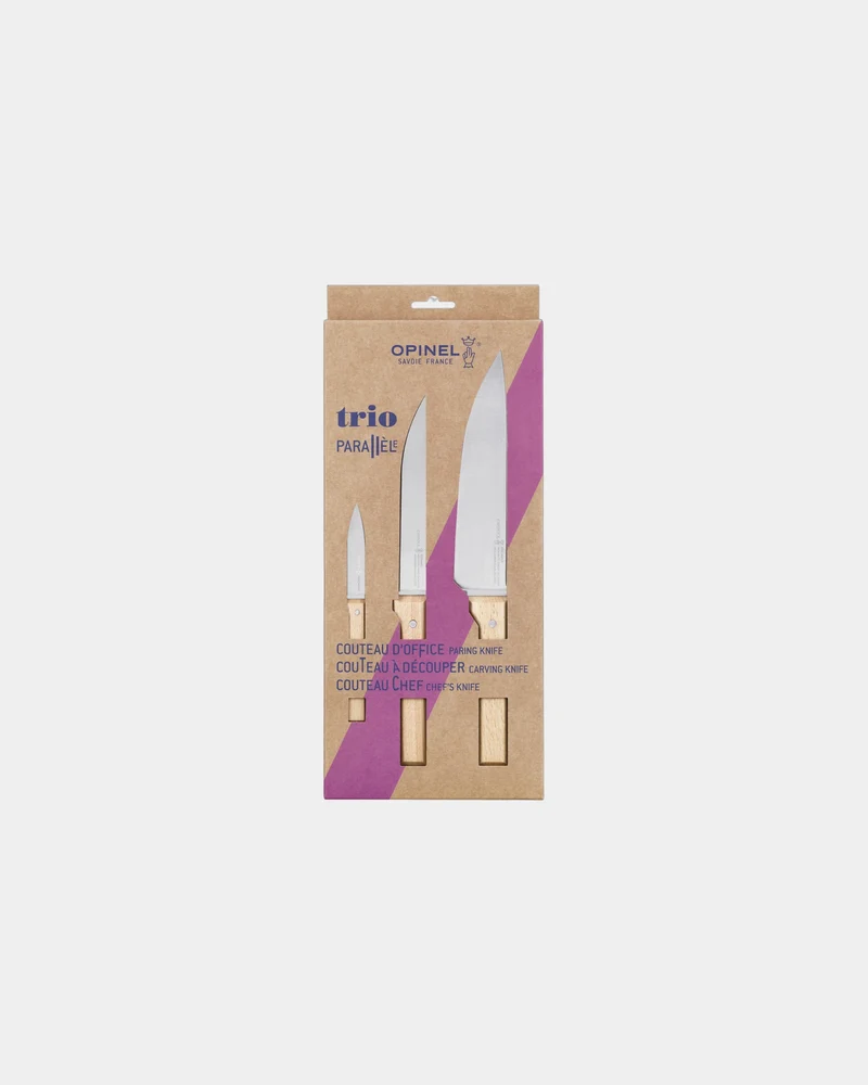 Estuche trio de cuchillos Opinel Paralela para personalizar