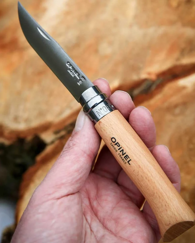 Cuchillo acero inoxidable Opinel N°08 para personalizar