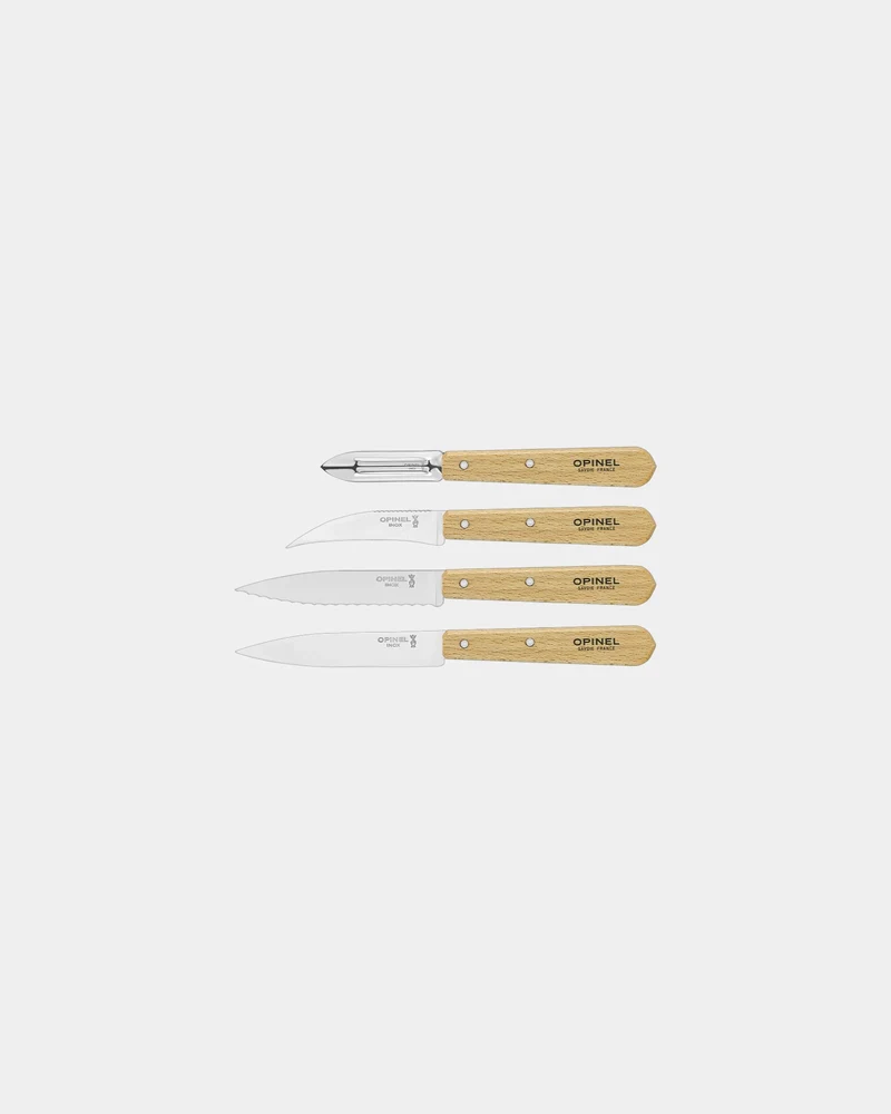 Set de cuchillos madera Opinel Esenciales para personalizar
