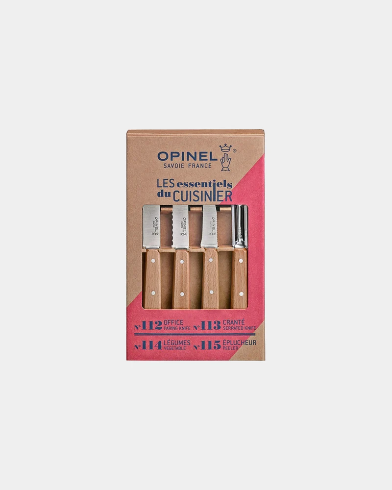 Set de cuchillos madera Opinel Esenciales para personalizar