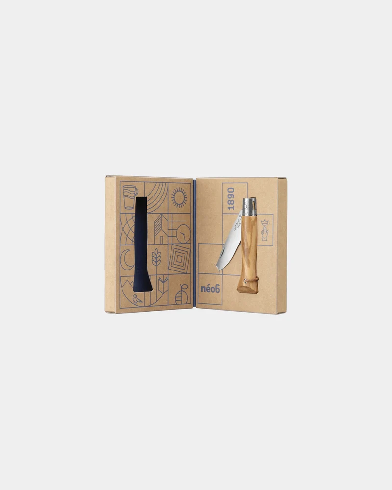 Cuchillo N°6 Opiflex olivo para personalizar