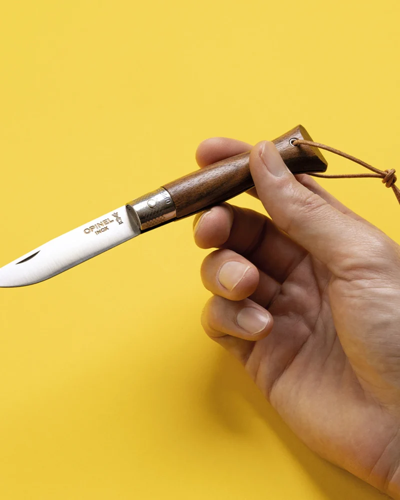 Cuchillo N°6 Opiflex olivo para personalizar