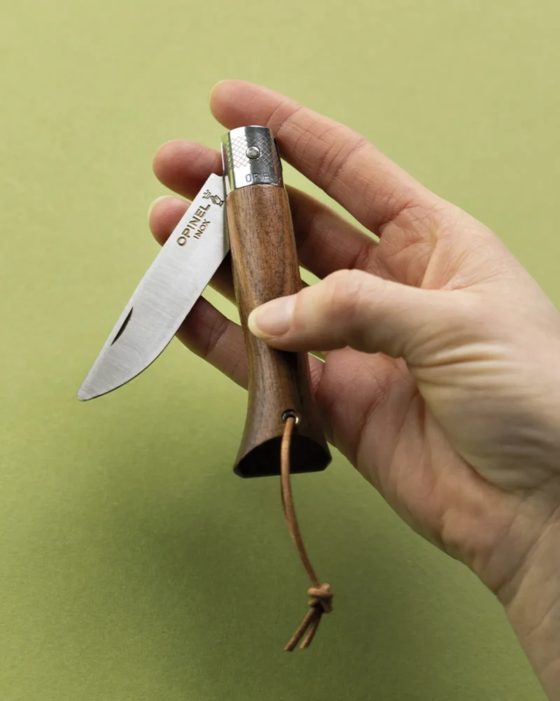 Cuchillo N°6 Opiflex olivo para personalizar
