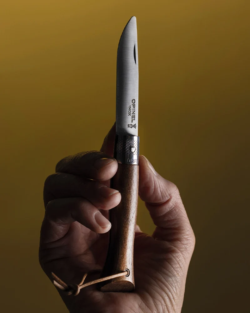 Cuchillo N°6 Opiflex olivo para personalizar