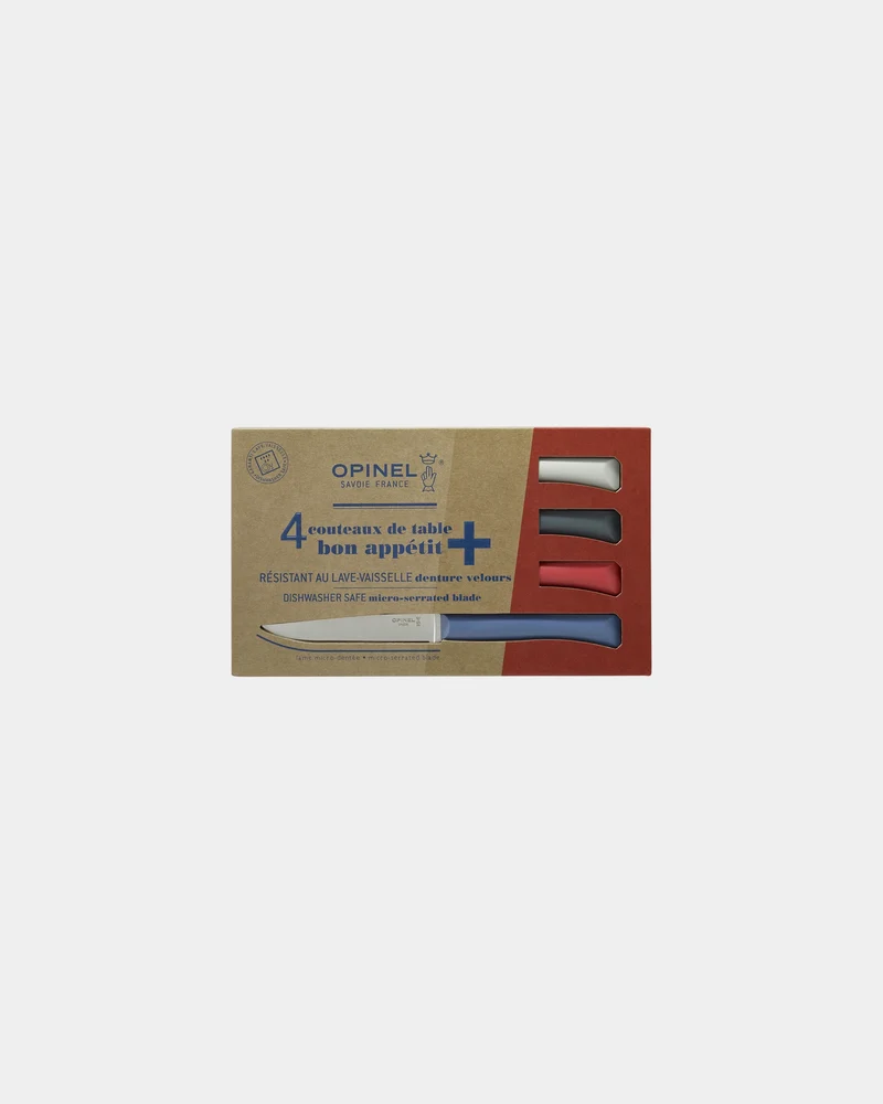 Estuche de 4 cuchillos Opinel Bon Appétit para personalizar