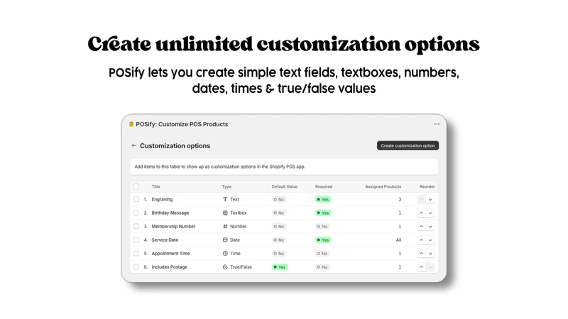 POSify: Custom POS Fields