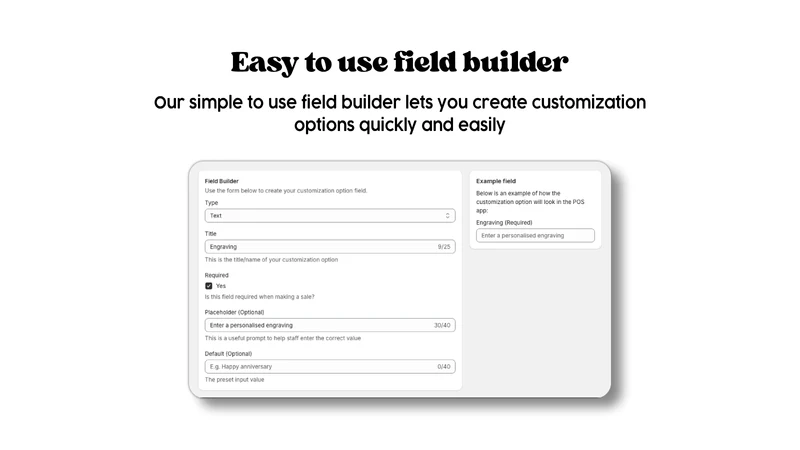 POSify: Custom POS Fields