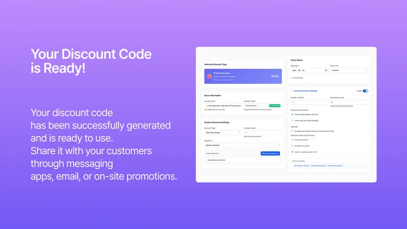 CODIE: AI Discount Code + Bulk