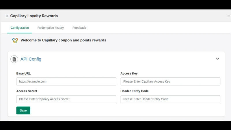Capillary Loyalty Rewards