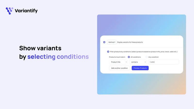 Show variants ‑ Variantify