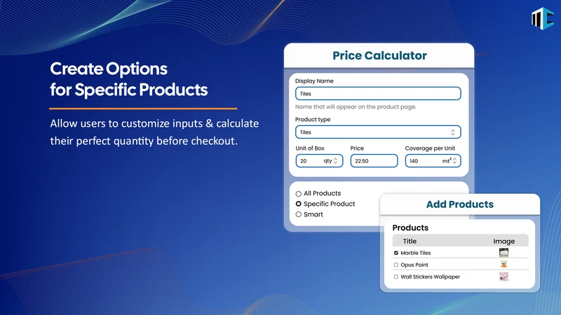 CALCIFY Price Calculator App