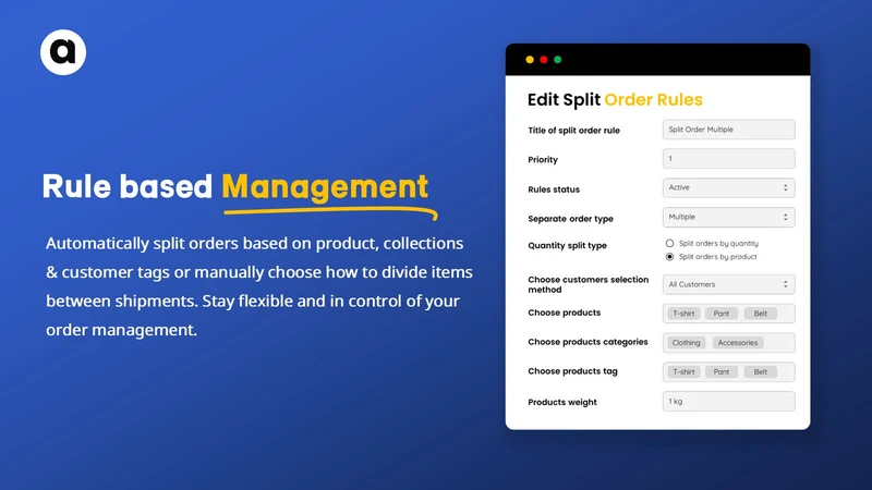 SPL‑ Split Orders