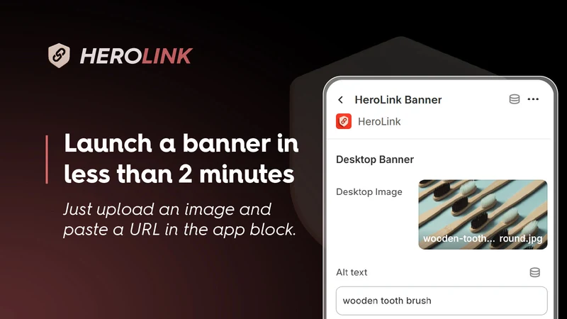 Hero Link ‑ Click Image Banner