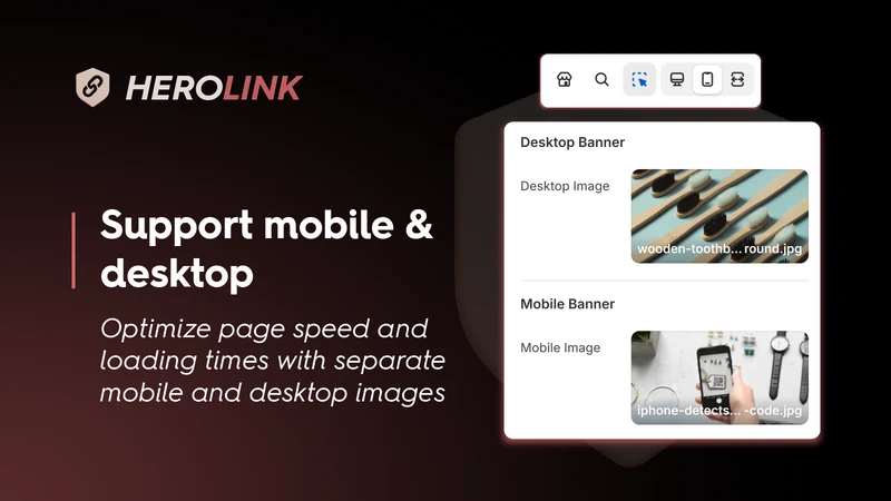 Hero Link ‑ Click Image Banner