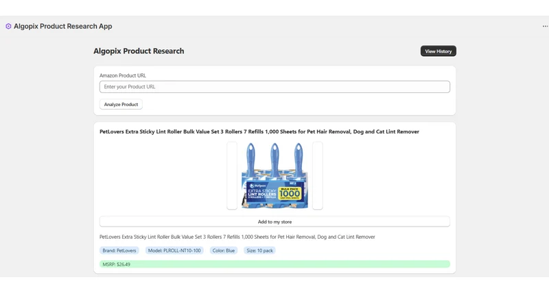 Algopix Product Research