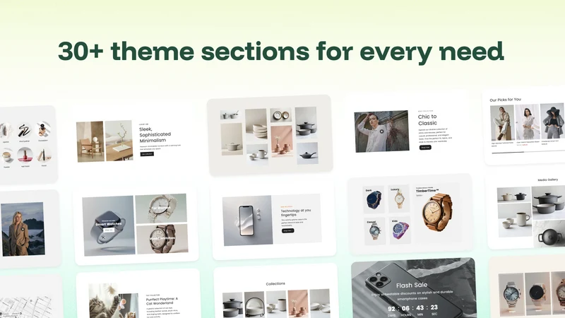 Theme Sections & Page Builder