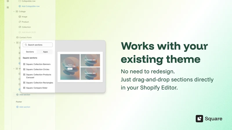 Theme Sections & Page Builder