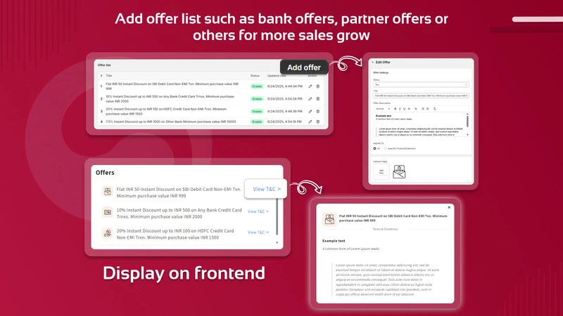 Discount Sales & Offers List